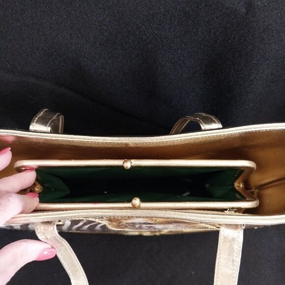 Vintage Jungle Print Tote - Picture 3 of 4